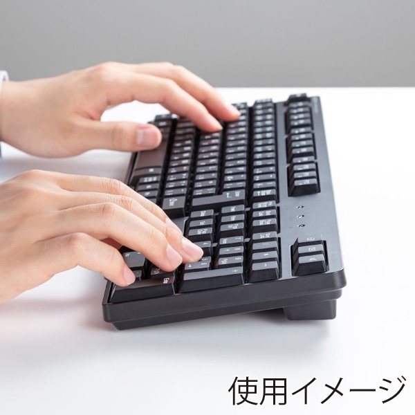サンワサプライ ワイヤレス静音キーボード・マウスセット テンキーあり ブラック SKB-WL40ASETBK 1個（ご注文単位1個）【直送品】