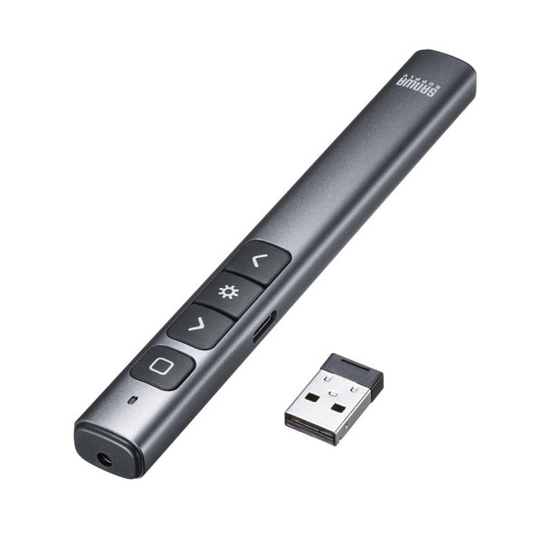 サンワサプライ グリーンレーザーポインター USB充電式 LP-RF117GM 1個（ご注文単位1個）【直送品】