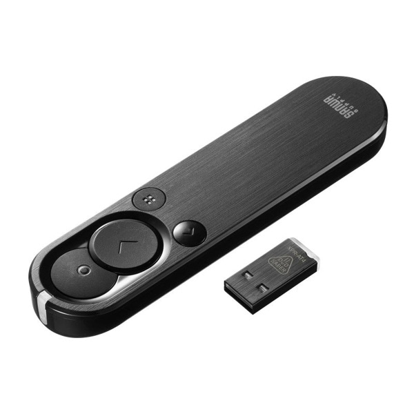 サンワサプライ 2WAYプレゼンター グリーンレーザー・マウス対応 MA-WPR15BK 1個（ご注文単位1個）【直送品】