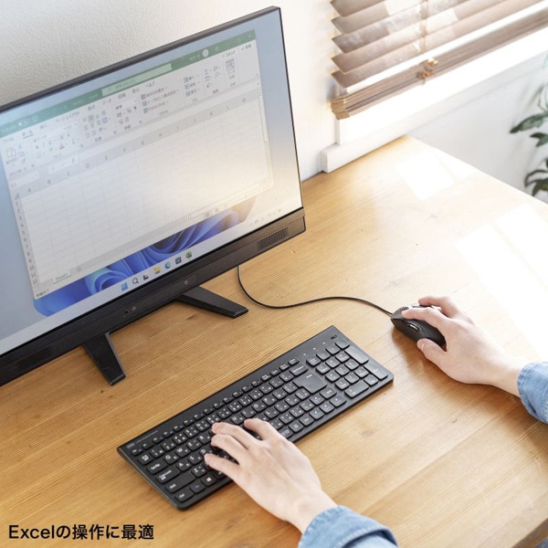 サンワサプライ 静音 有線マウス チルトホイール 高速スクロール ブラック MA-YBS531BK 1個（ご注文単位1個）【直送品】