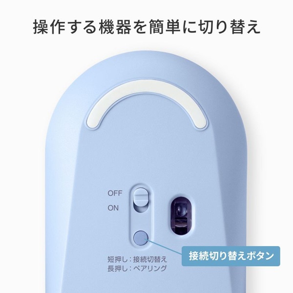 サンワサプライ 静音 Bluetoothマウス ブルー MA-BBS333BL 1個（ご注文単位1個）【直送品】