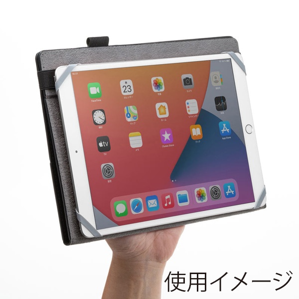 サンワサプライ 汎用タブレットケース 10インチ用 薄型 PDA-TABUH10BK 1個(ご注文単位1個)【直送品】