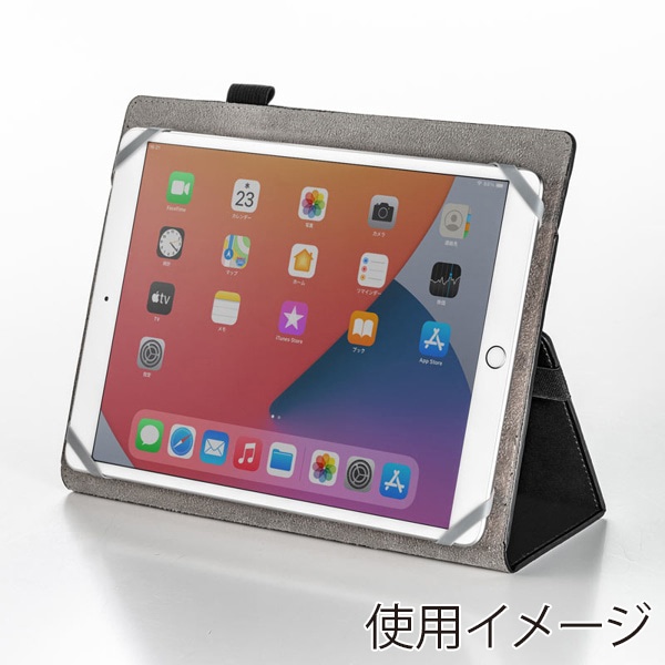 サンワサプライ 汎用タブレットケース 10インチ用 薄型 PDA-TABUH10BK 1個(ご注文単位1個)【直送品】