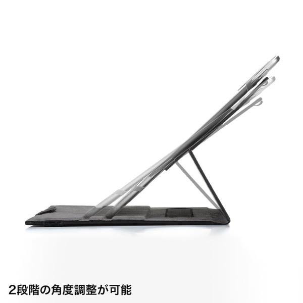 サンワサプライ 汎用タブレットケース 10インチ・回転スタンド PDA-TABKA10BK 1個（ご注文単位1個）【直送品】