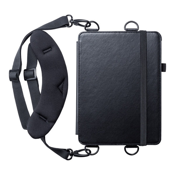 サンワサプライ iPad Air 11インチ用ケース スタンド・ベルト付き ブラック PDA-IPAD1712BK 1個（ご注文単位1個）【直送品】