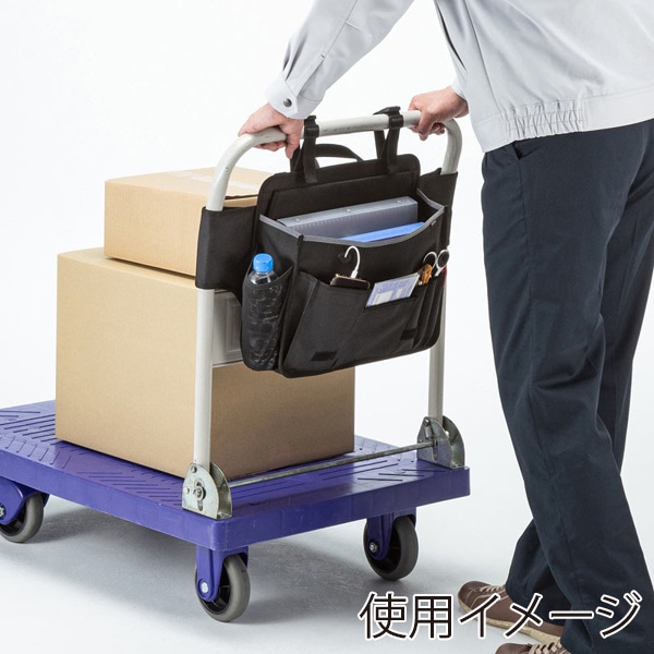 サンワサプライ 台車用バッグ 横型タイプ VEH-BAG1 1個（ご注文単位1個）【直送品】