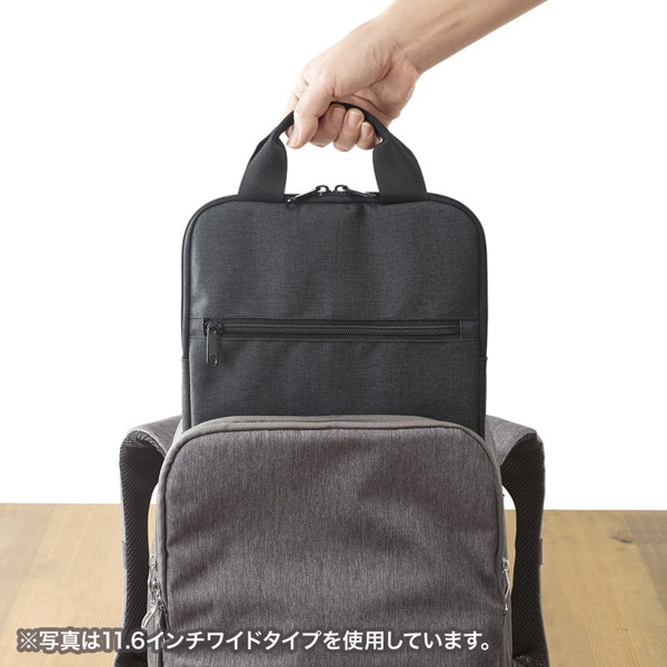 サンワサプライ 取っ手付きPCインナーケース 縦型 13.3インチ対応 IN-SCL13GY 1個(ご注文単位1個)【直送品】