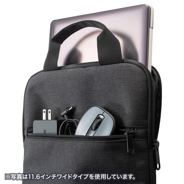 サンワサプライ 取っ手付きPCインナーケース 縦型 13.3インチ対応 IN-SCL13GY 1個(ご注文単位1個)【直送品】