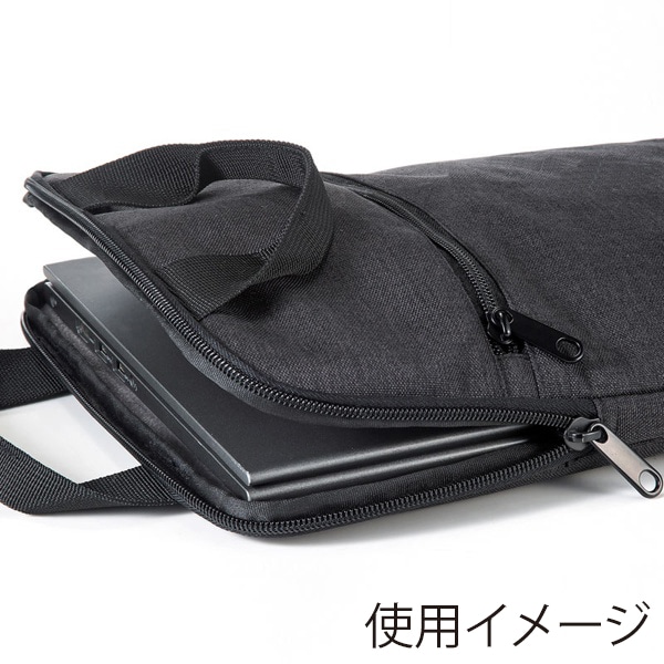 サンワサプライ 取っ手付きPCインナーケース 縦型 13.3インチ対応 IN-SCL13GY 1個(ご注文単位1個)【直送品】