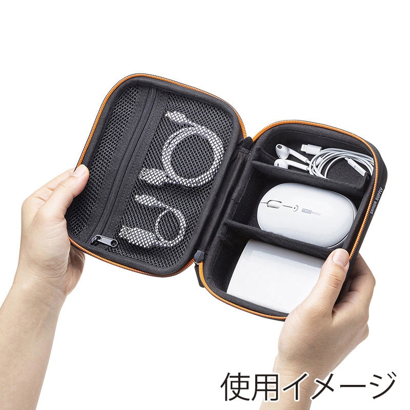 サンワサプライ セミハードガジェットケース Mサイズ IN-HDAD1BK 1個(ご注文単位1個)【直送品】