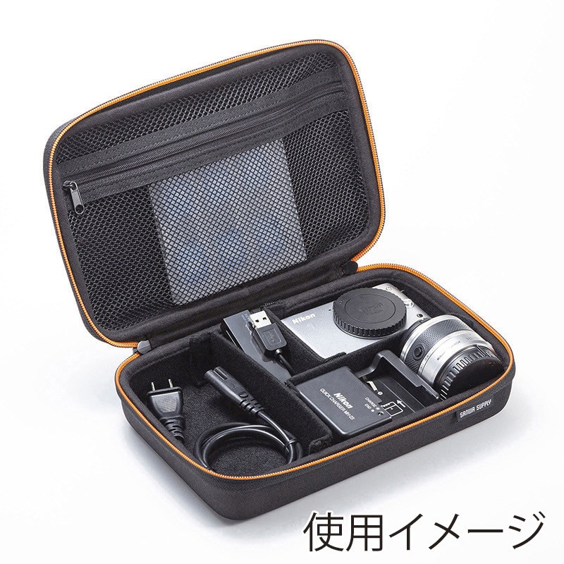 サンワサプライ セミハードガジェットケース Lサイズ IN-HDAD2BK 1個(ご注文単位1個)【直送品】