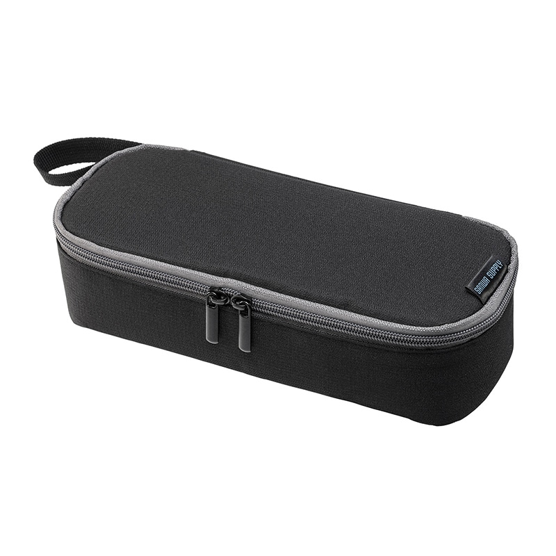 サンワサプライ トラベル小物ポーチ W255×D97×H60mm IN-AD10BK 1個(ご注文単位1個)【直送品】