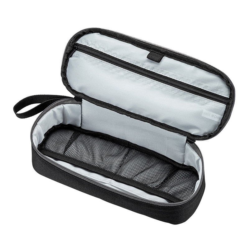 サンワサプライ トラベル小物ポーチ W255×D97×H60mm IN-AD10BK 1個(ご注文単位1個)【直送品】