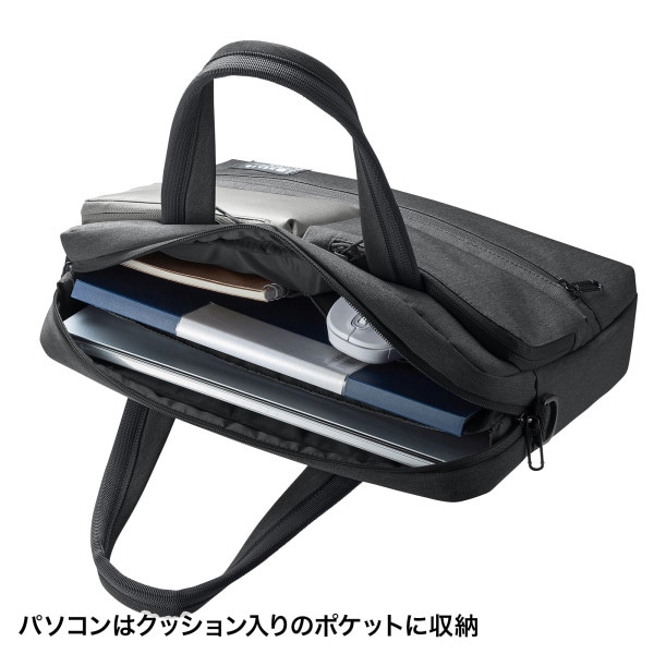 サンワサプライ カジュアルPCバッグ BAG-CA11BK 1個(ご注文単位1個)【直送品】
