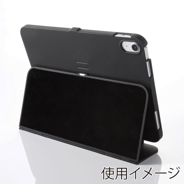 サンワサプライ iPad 10.9インチ用ハードケース スタンド機能付き ブラック PDA-IPAD1904BK 1個（ご注文単位1個）【直送品】