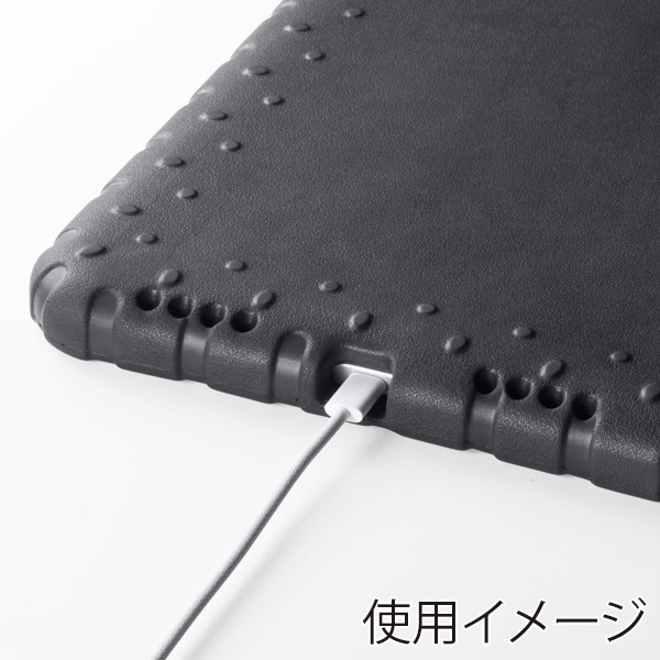 サンワサプライ iPad 10.9インチ用衝撃吸収ケースブラック ブラック PDA-IPAD1905BK 1個(ご注文単位1個)【直送品】