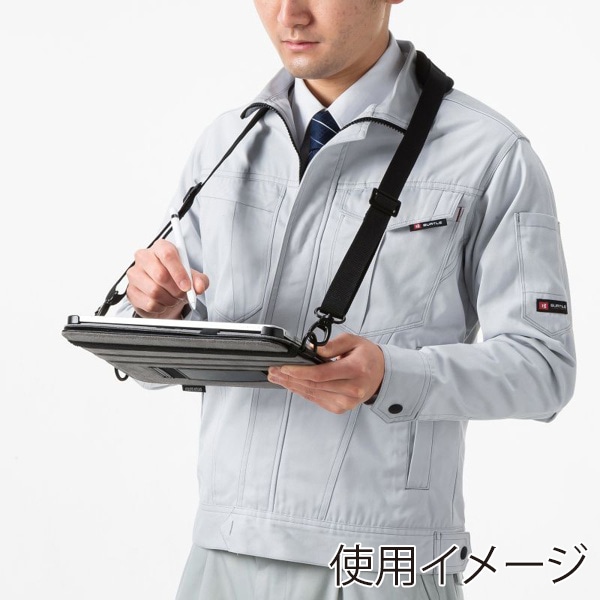 サンワサプライ iPad 10.9インチ用ショルダーベルトケース スタンド機能付き ブラック PDA-IPAD1912BK 1個（ご注文単位1個）【直送品】