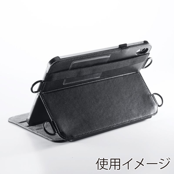 サンワサプライ iPad 10.9インチ用ショルダーベルトケース スタンド機能付き ブラック PDA-IPAD1912BK 1個（ご注文単位1個）【直送品】