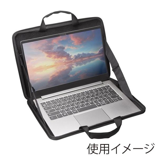 サンワサプライ ハードシェルPCインナーケース 13インチ対応 IN-HD1301BK 1個（ご注文単位1個）【直送品】