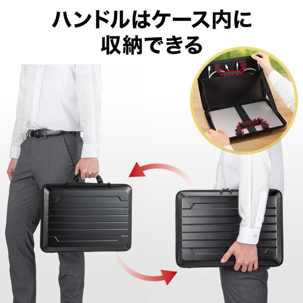 サンワサプライ ハードシェルPCインナーケース 15インチ対応 IN-HD1501BK 1個（ご注文単位1個）【直送品】