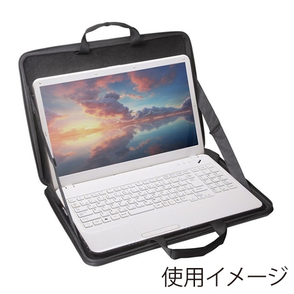 サンワサプライ ハードシェルPCインナーケース 15インチ対応 IN-HD1501BK 1個（ご注文単位1個）【直送品】