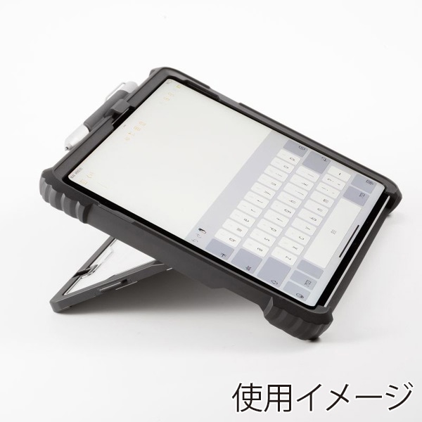 サンワサプライ Surface Go1~4用耐衝撃ケース ハンドベルト・ペンホルダー付き ブラック PDA-SF11BK 1個(ご注文単位1個)【直送品】