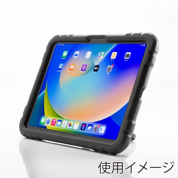 サンワサプライ iPad 10.9インチ用衝撃吸収ケースブラック ブラック PDA-IPAD1905BK2 1個（ご注文単位1個）【直送品】