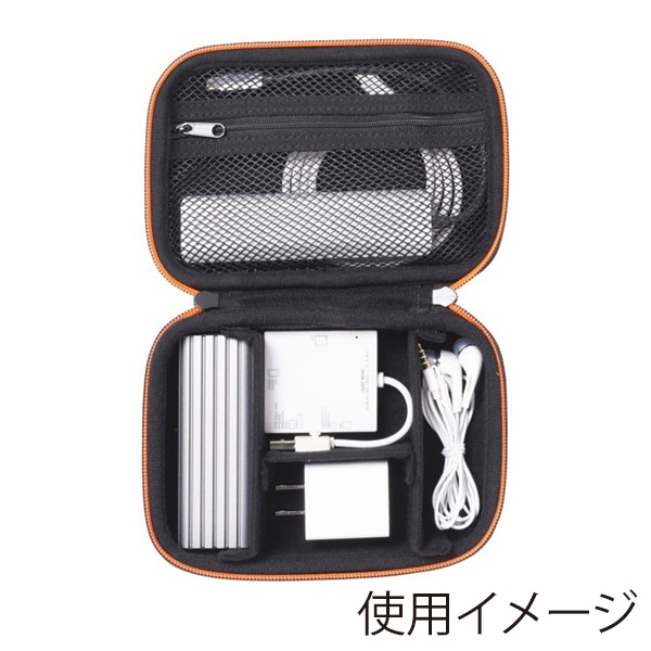 サンワサプライ セミハードガジェットケース 175×120×55mm IN-HDAD3BK 1個（ご注文単位1個）【直送品】