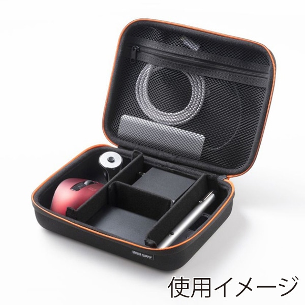 サンワサプライ セミハードガジェットケース 220×170×65mm IN-HDAD4BK 1個（ご注文単位1個）【直送品】