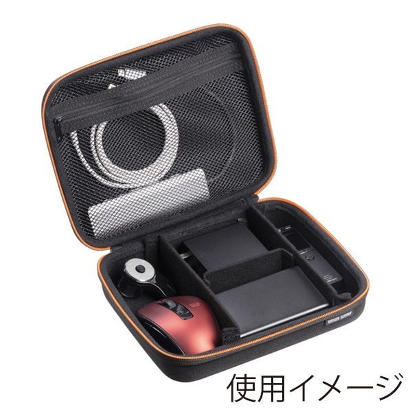 サンワサプライ セミハードガジェットケース 220×170×65mm IN-HDAD4BK 1個（ご注文単位1個）【直送品】