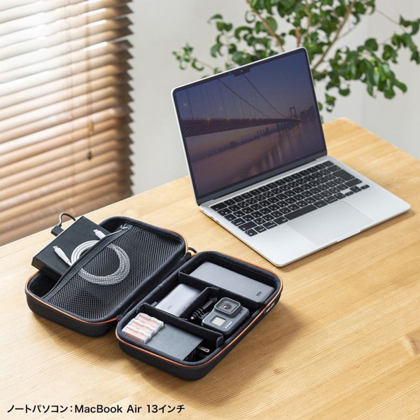 サンワサプライ セミハードガジェットケース 260×150×80mm IN-HDAD5BK 1個（ご注文単位1個）【直送品】