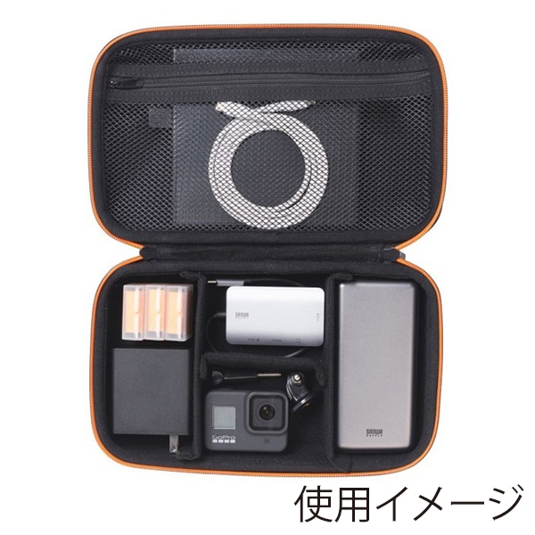 サンワサプライ セミハードガジェットケース 260×150×80mm IN-HDAD5BK 1個（ご注文単位1個）【直送品】