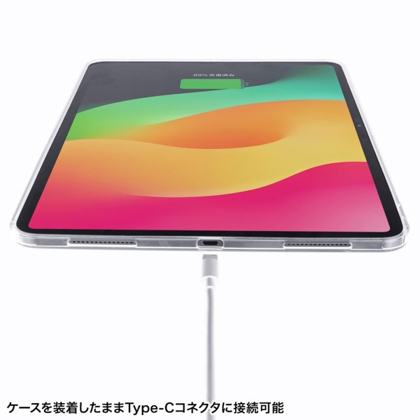 サンワサプライ iPad Pro 13インチ用クリアハードケース PDA-IPAD2002CL2 1個（ご注文単位1個）【直送品】