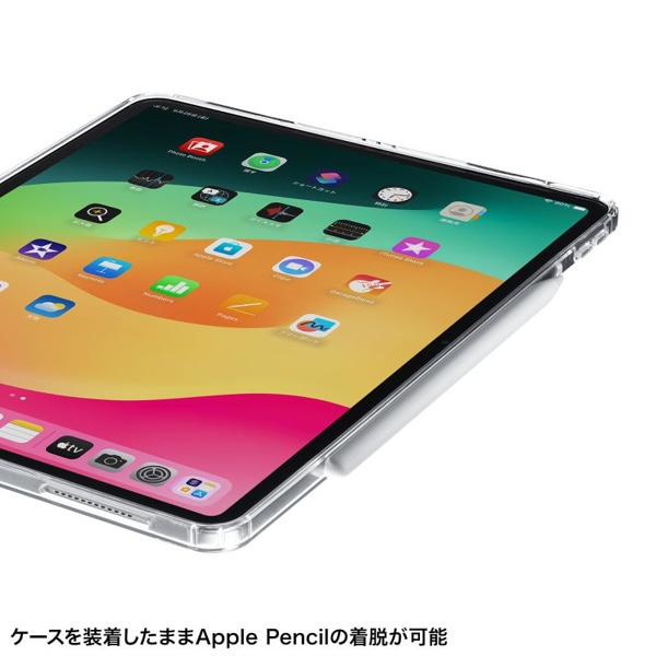 サンワサプライ iPad Pro 13インチ用クリアハードケース PDA-IPAD2002CL2 1個（ご注文単位1個）【直送品】