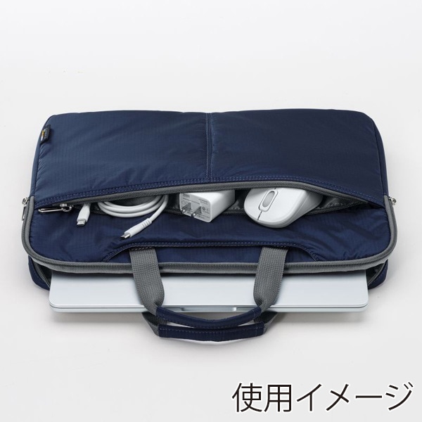 サンワサプライ 高機能PCインナーケース 13.3型ワイド ネイビー IN-SN1301NV 1個（ご注文単位1個）【直送品】