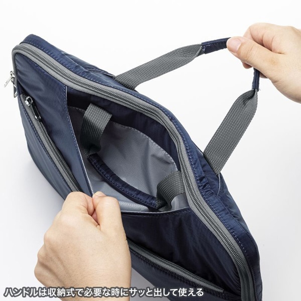 サンワサプライ 高機能PCインナーケース 13.3型ワイド ネイビー IN-SN1301NV 1個（ご注文単位1個）【直送品】