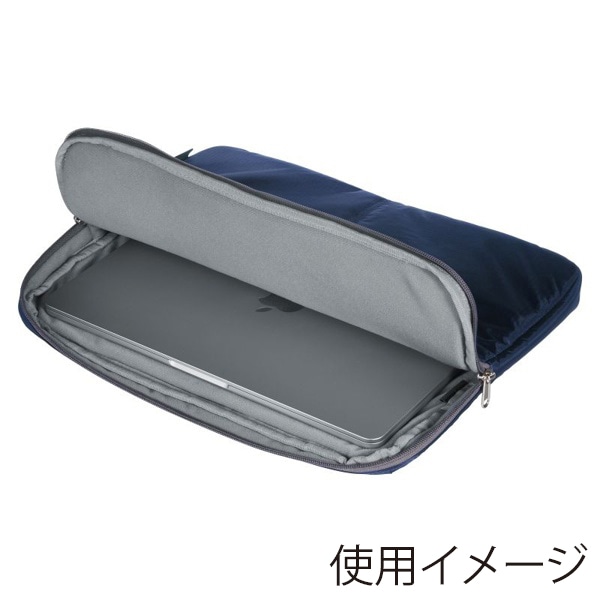 サンワサプライ 高機能PCインナーケース 13.3型ワイド ネイビー IN-SN1301NV 1個（ご注文単位1個）【直送品】