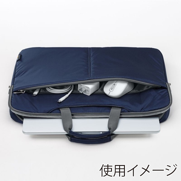 サンワサプライ 高機能PCインナーケース 15.6型ワイド ネイビー IN-SN1501NV 1個（ご注文単位1個）【直送品】