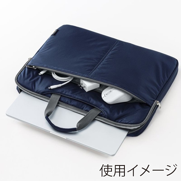 サンワサプライ 高機能PCインナーケース 15.6型ワイド ネイビー IN-SN1501NV 1個（ご注文単位1個）【直送品】