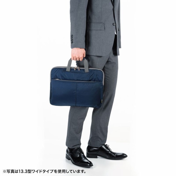 サンワサプライ 高機能PCインナーケース 15.6型ワイド ネイビー IN-SN1501NV 1個（ご注文単位1個）【直送品】