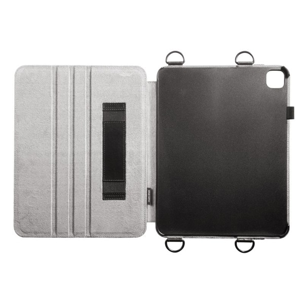 サンワサプライ iPad Air 13インチ用ケース スタンド・ベルト付き ブラック PDA-IPAD2112BK 1個（ご注文単位1個）【直送品】