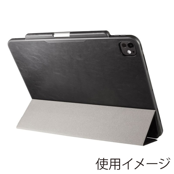 サンワサプライ iPad Pro 13インチ用ソフトケース タッチペン収納ポケット付き ブラック PDA-IPAD2014BK 1個（ご注文単位1個）【直送品】