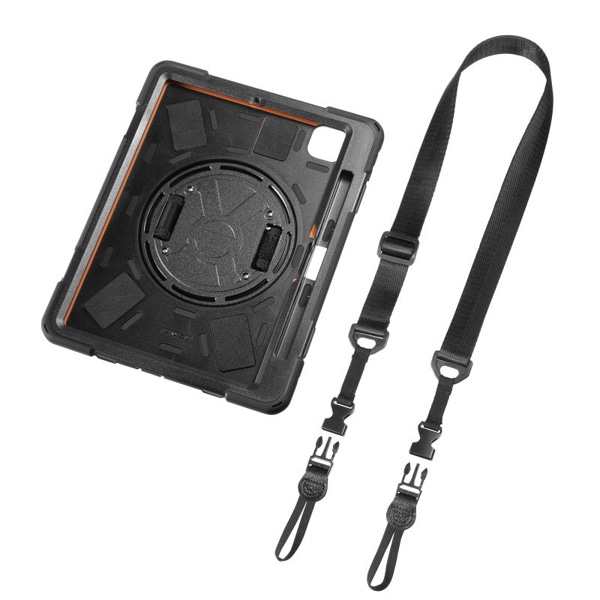 サンワサプライ iPad Pro 11インチ用耐衝撃ケース ハンドル・スタンド付き ブラック PDA-IPAD1717BK3 1個（ご注文単位1個）【直送品】