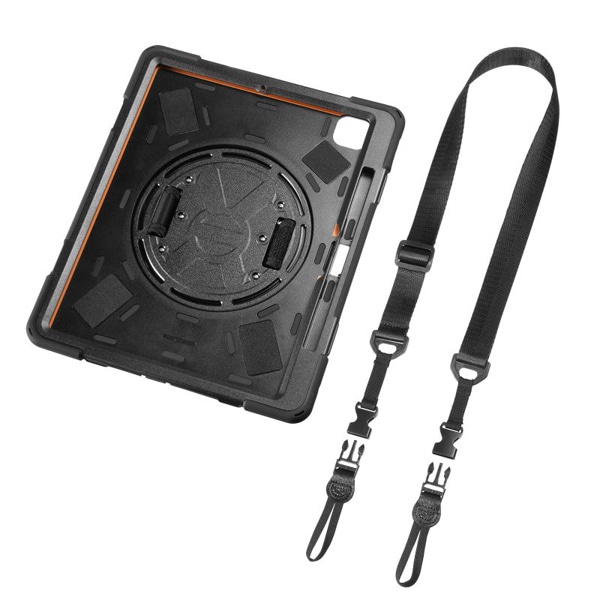 サンワサプライ iPad Pro 13インチ用耐衝撃ケース ハンドル・スタンド付き ブラック PDA-IPAD2017BK2 1個（ご注文単位1個）【直送品】