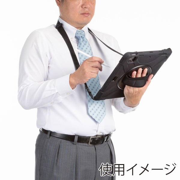 サンワサプライ iPad Air 13インチ用耐衝撃ケース ブラック PDA-IPAD2117BK 1個（ご注文単位1個）【直送品】