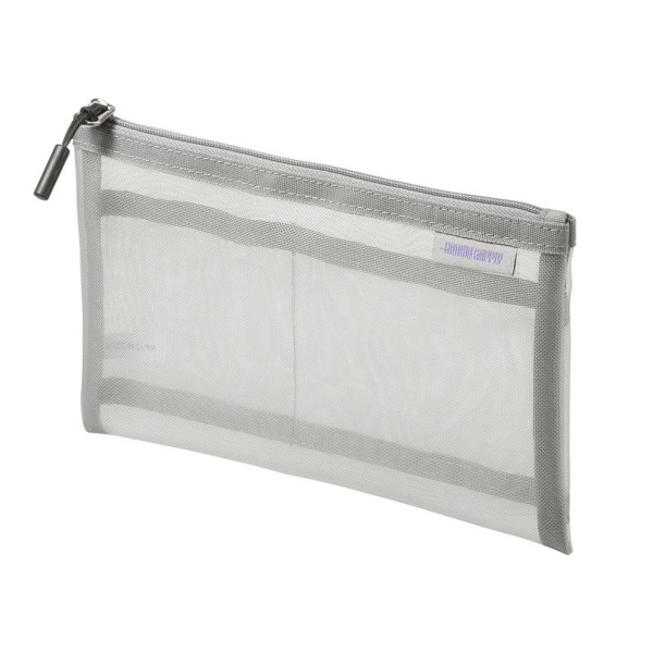 サンワサプライ マルチメッシュケース 200×10×120mm グレー IN-MS1GY 1個（ご注文単位1個）【直送品】