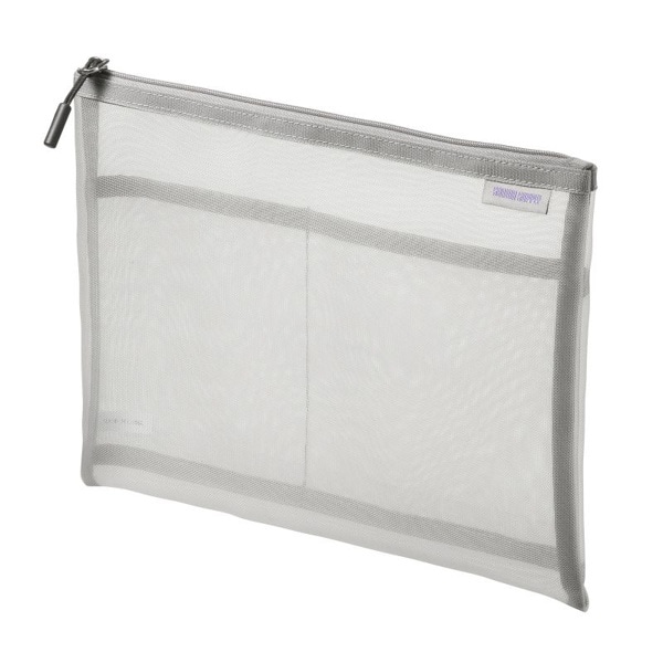 サンワサプライ マルチメッシュケース 255×10×200mm グレー IN-MS3GY 1個（ご注文単位1個）【直送品】