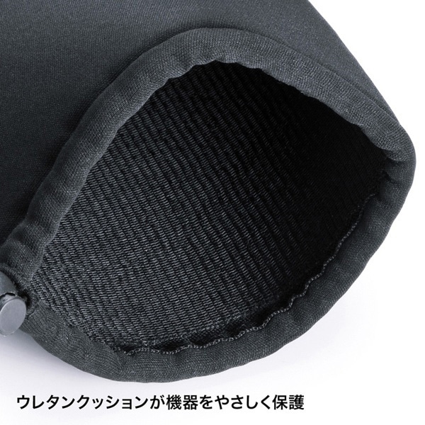 サンワサプライ マルチクッションケース 巾着タイプ IN-C1K 1個（ご注文単位1個）【直送品】