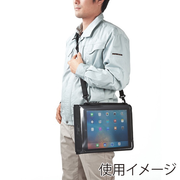 サンワサプライ タブレット防水防塵ケース 12.9インチ PDA-TABWPST12 1個（ご注文単位1個）【直送品】