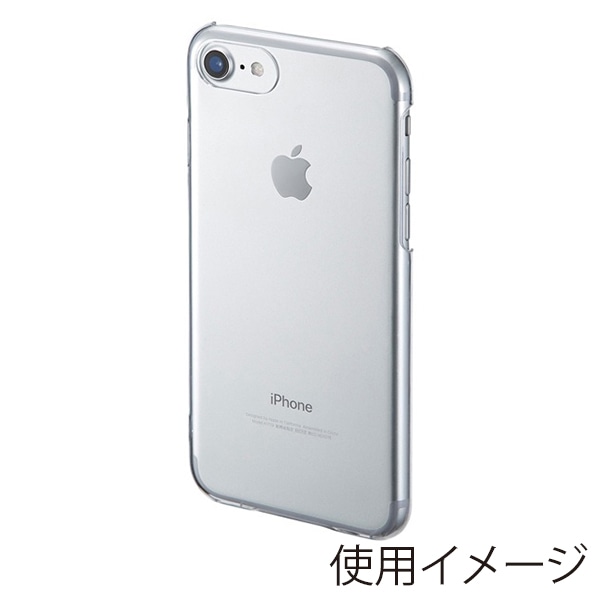 サンワサプライ iPhone8／7／SE3／SE2用クリアケース PDA-IPH014CL 1個（ご注文単位1個）【直送品】
